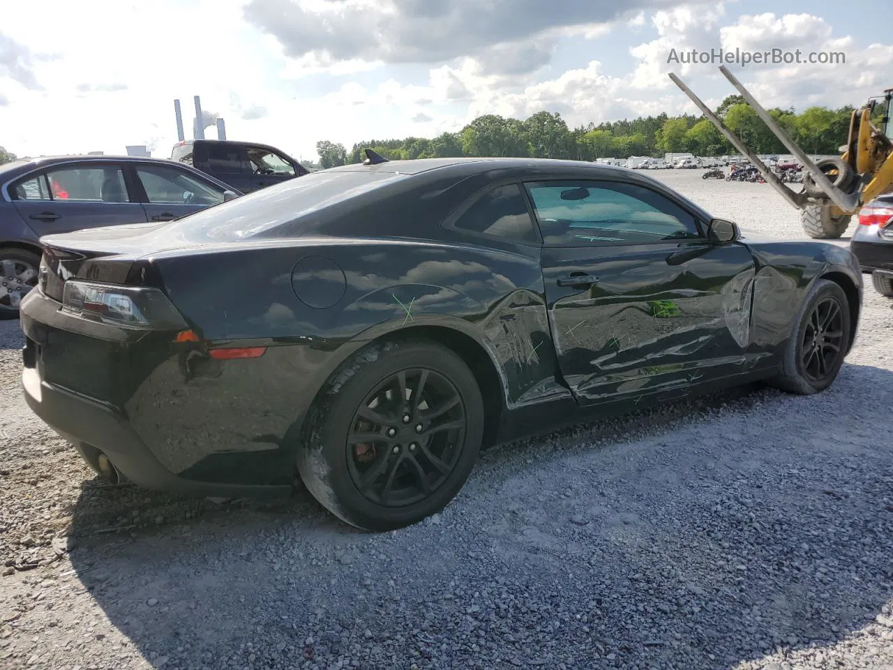 2015 Chevrolet Camaro Ls Black vin: 2G1FB1E34F9245243