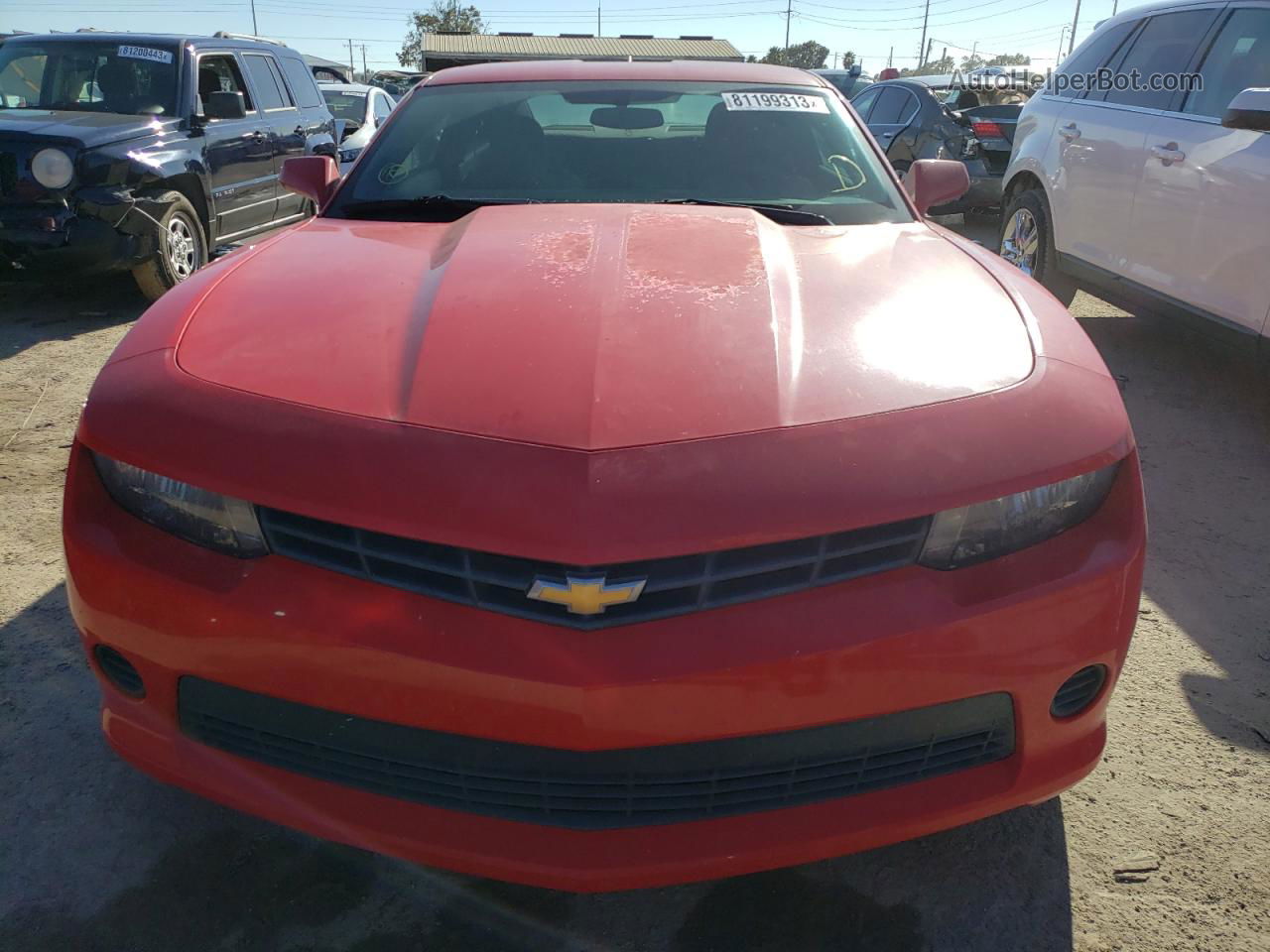 2015 Chevrolet Camaro Ls Red vin: 2G1FB1E34F9305876