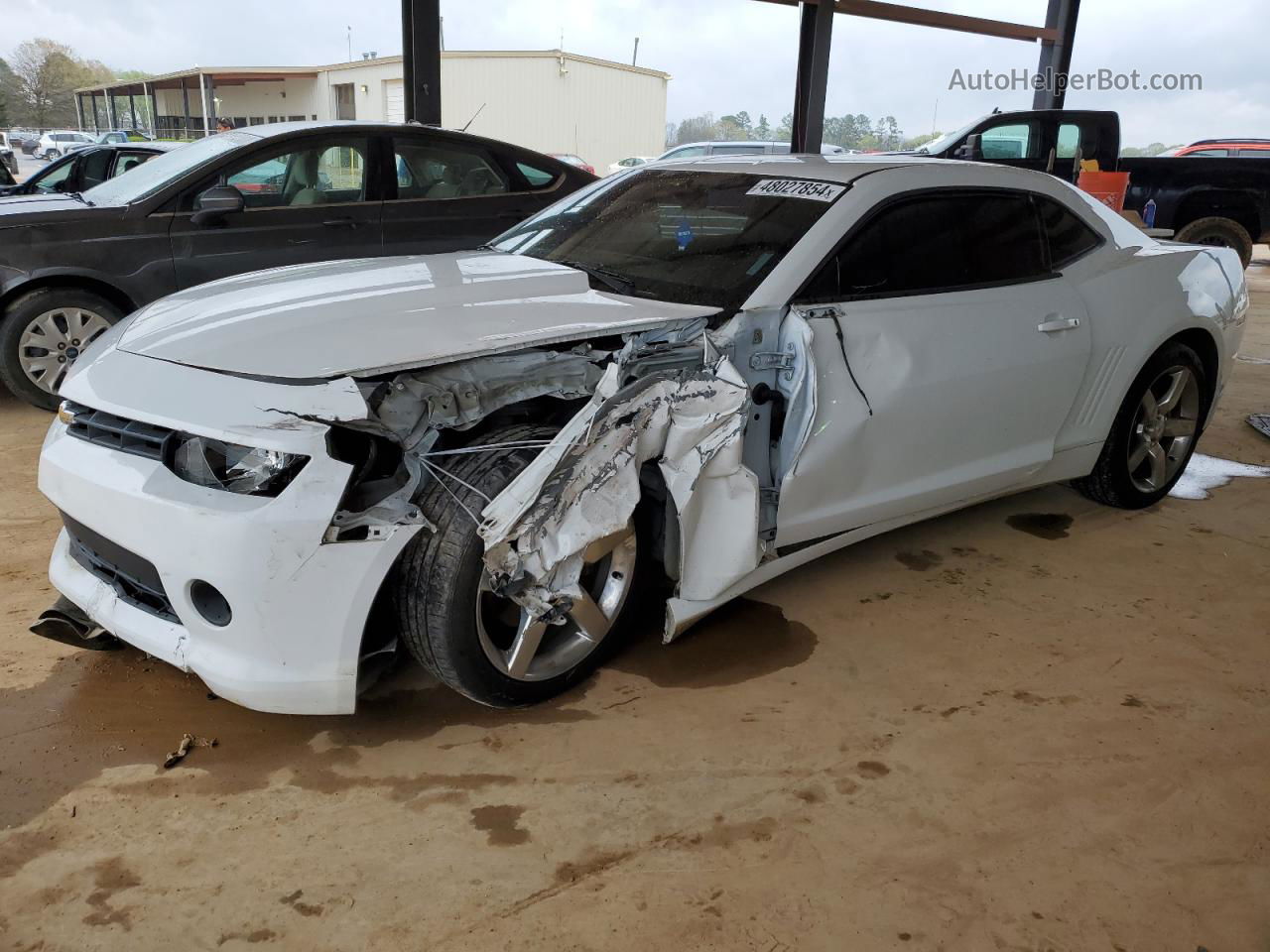 2014 Chevrolet Camaro Lt White vin: 2G1FB1E35E9133789