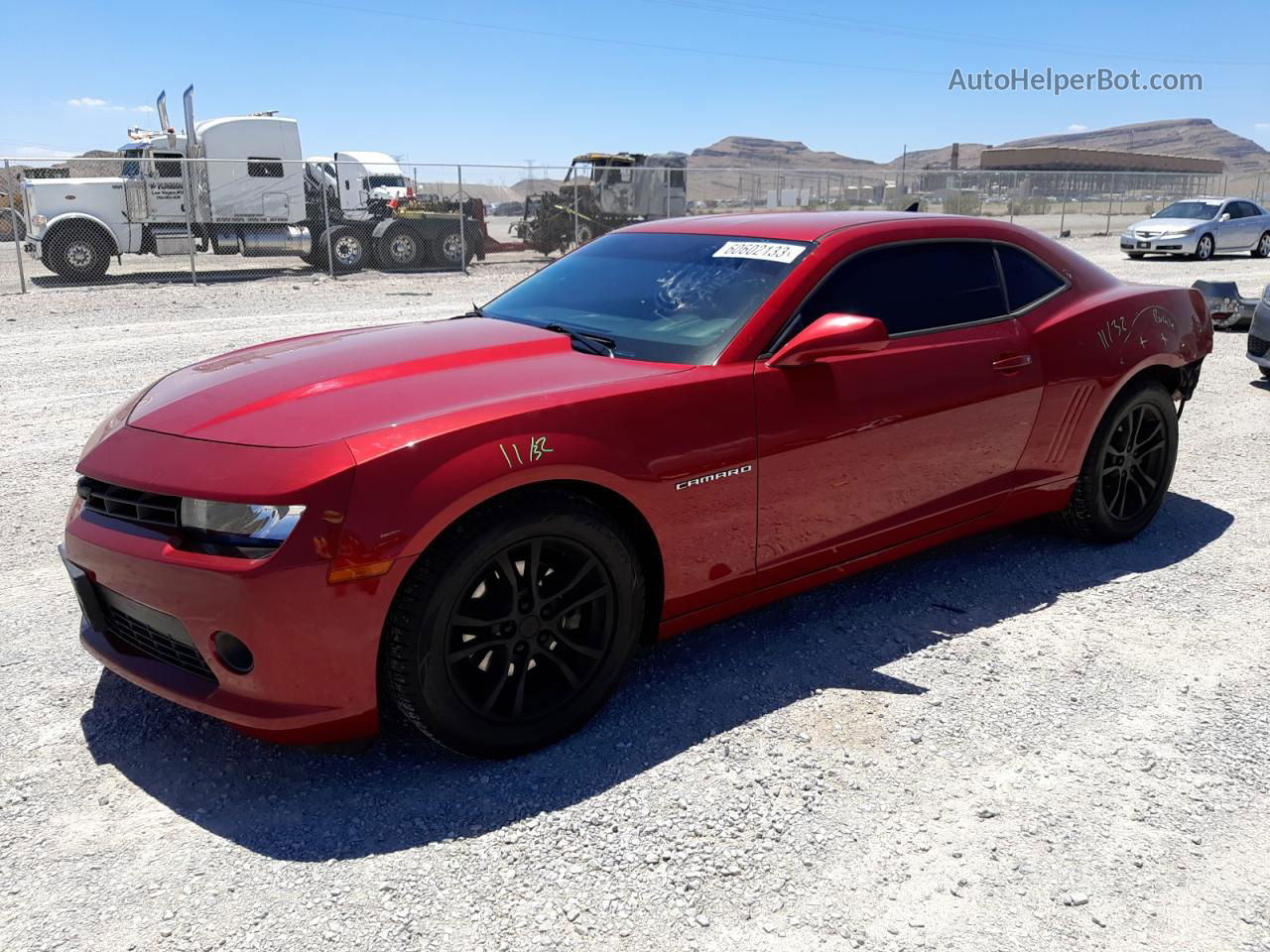 2014 Chevrolet Camaro Lt Red vin: 2G1FB1E35E9150916