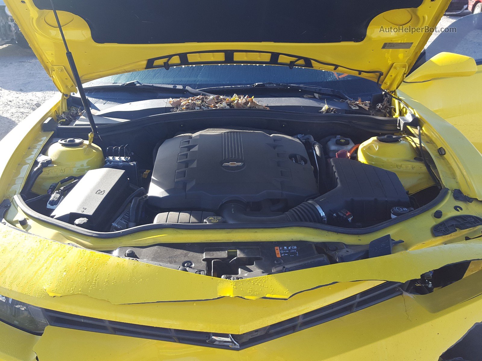 2014 Chevrolet Camaro Lt Yellow vin: 2G1FB1E35E9159227