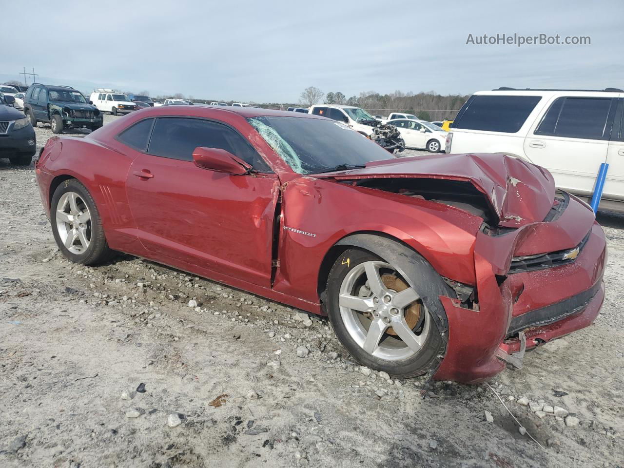 2014 Chevrolet Camaro Lt Бордовый vin: 2G1FB1E35E9244407