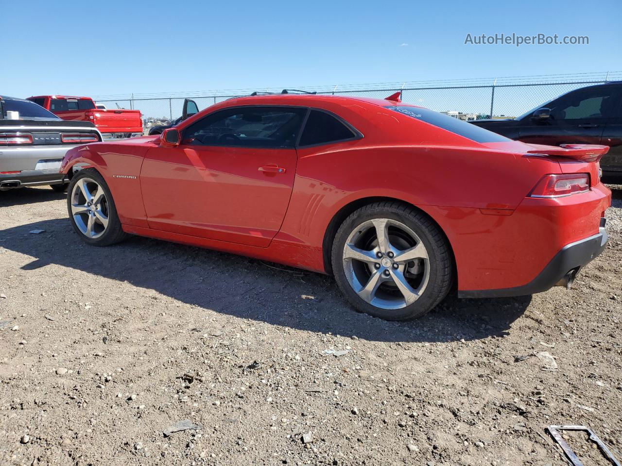 2014 Chevrolet Camaro Lt Red vin: 2G1FB1E35E9297804