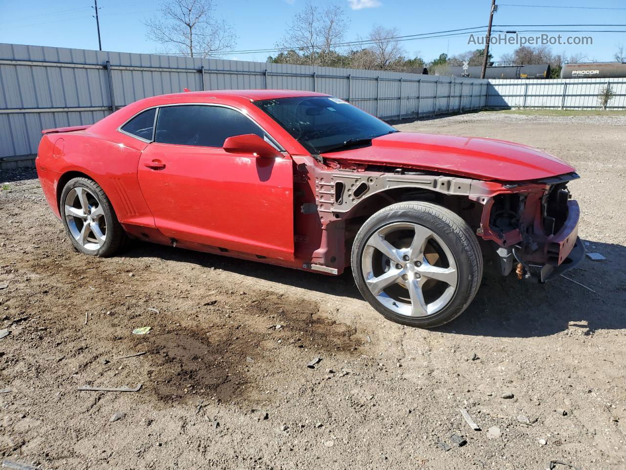 2014 Chevrolet Camaro Lt Red vin: 2G1FB1E35E9297804