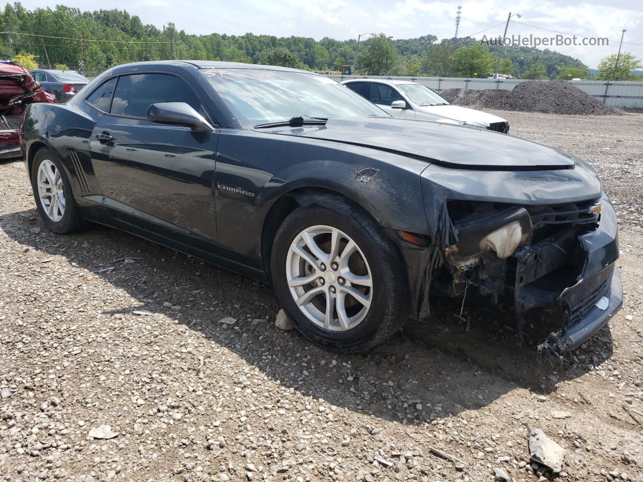 2015 Chevrolet Camaro Ls Charcoal vin: 2G1FB1E35F9190771