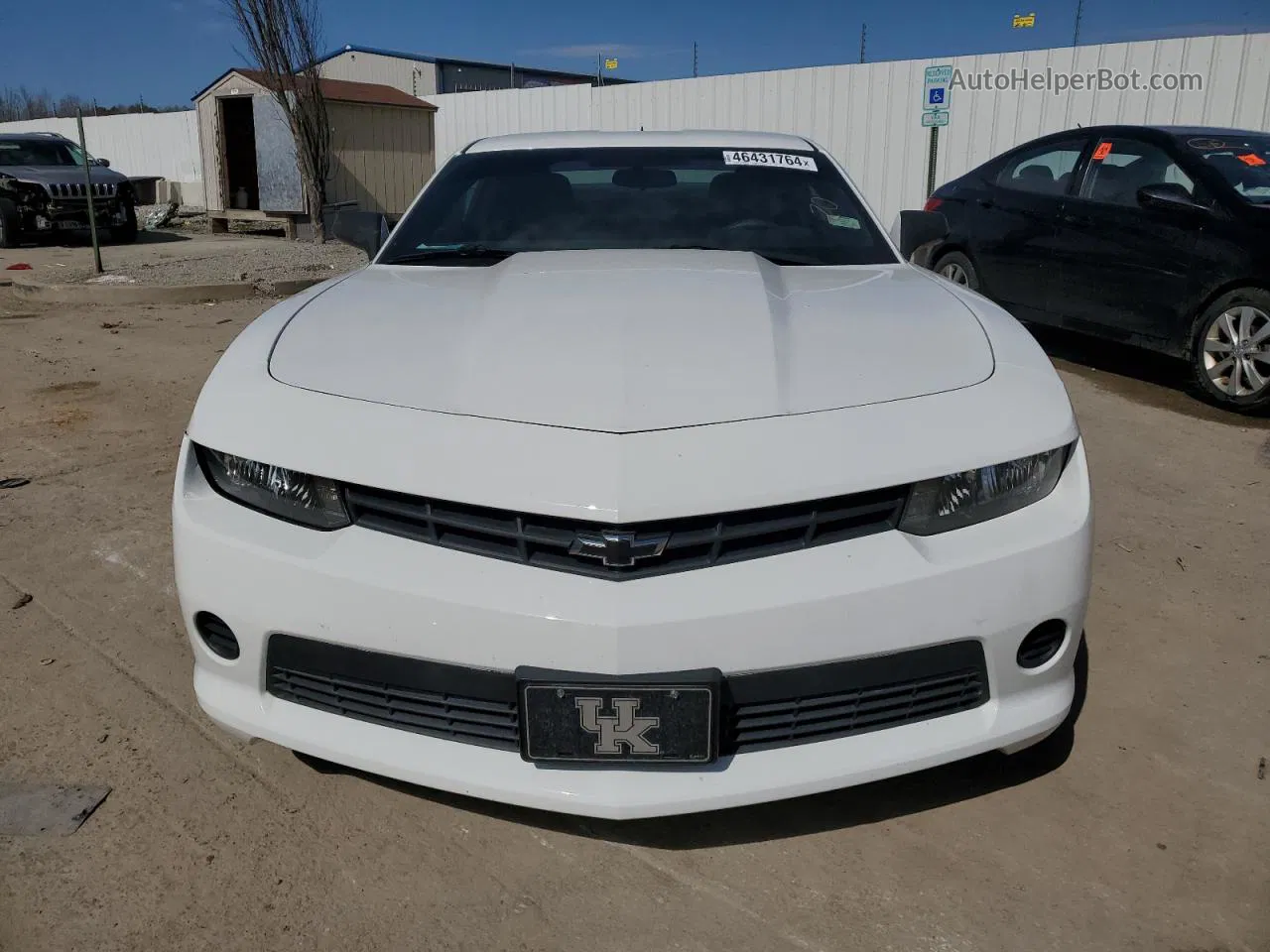 2015 Chevrolet Camaro Ls White vin: 2G1FB1E35F9246160