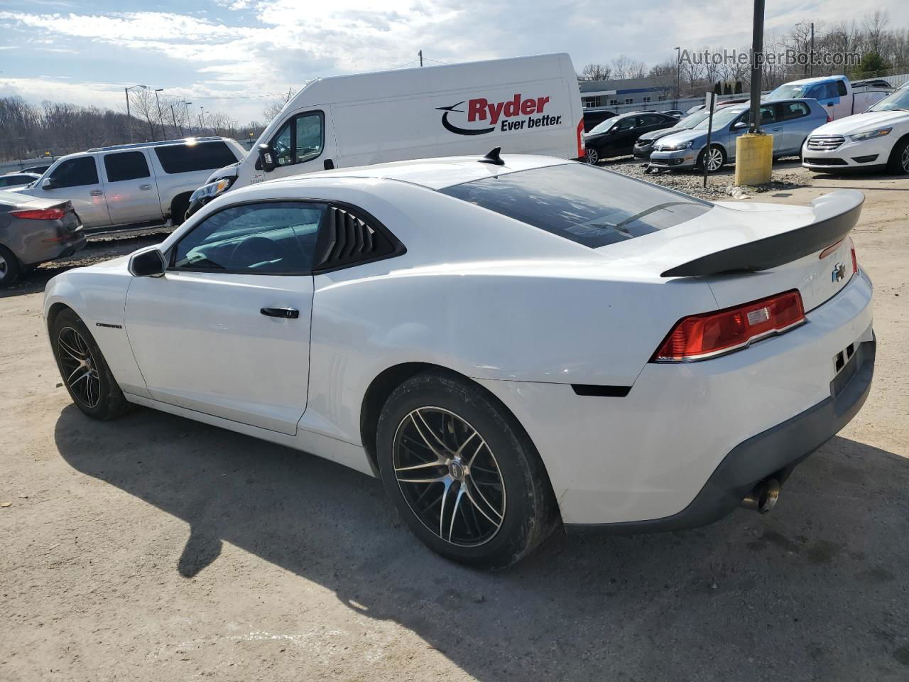 2015 Chevrolet Camaro Ls White vin: 2G1FB1E35F9246160