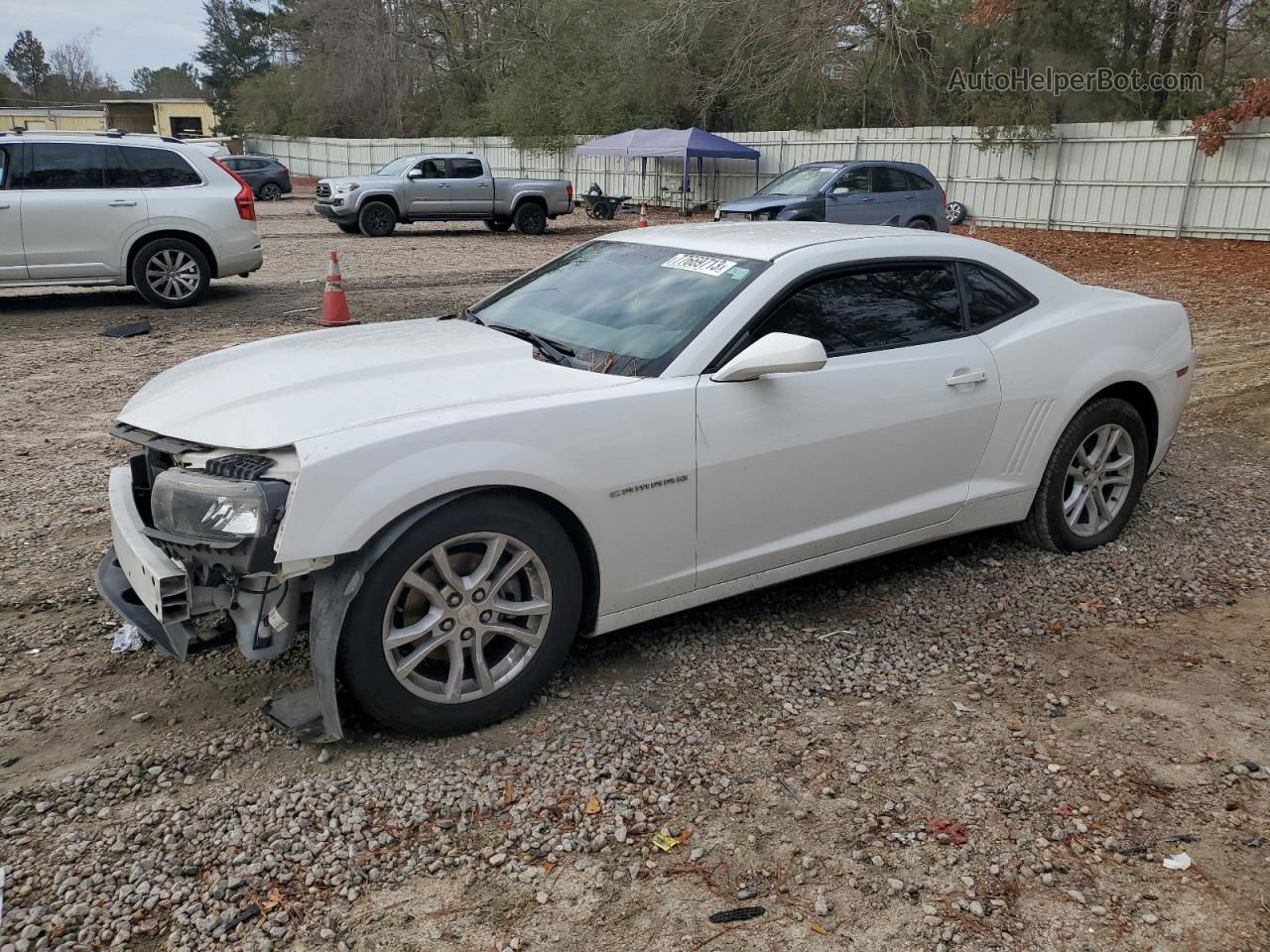 2015 Chevrolet Camaro Ls White vin: 2G1FB1E35F9302050