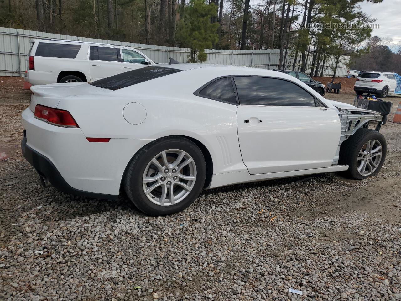 2015 Chevrolet Camaro Ls White vin: 2G1FB1E35F9302050