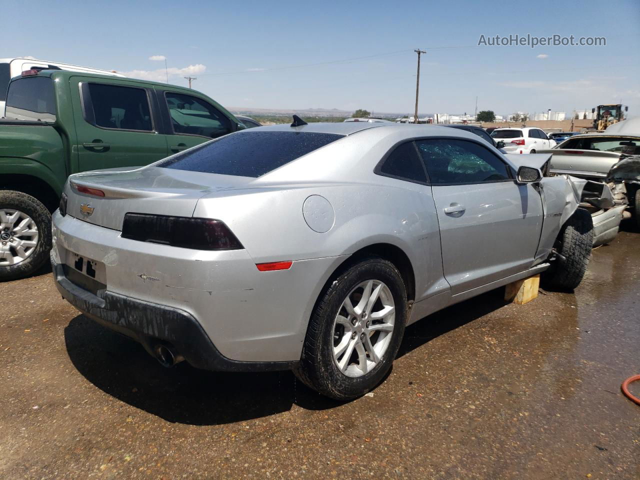 2015 Chevrolet Camaro Ls Silver vin: 2G1FB1E35F9304641