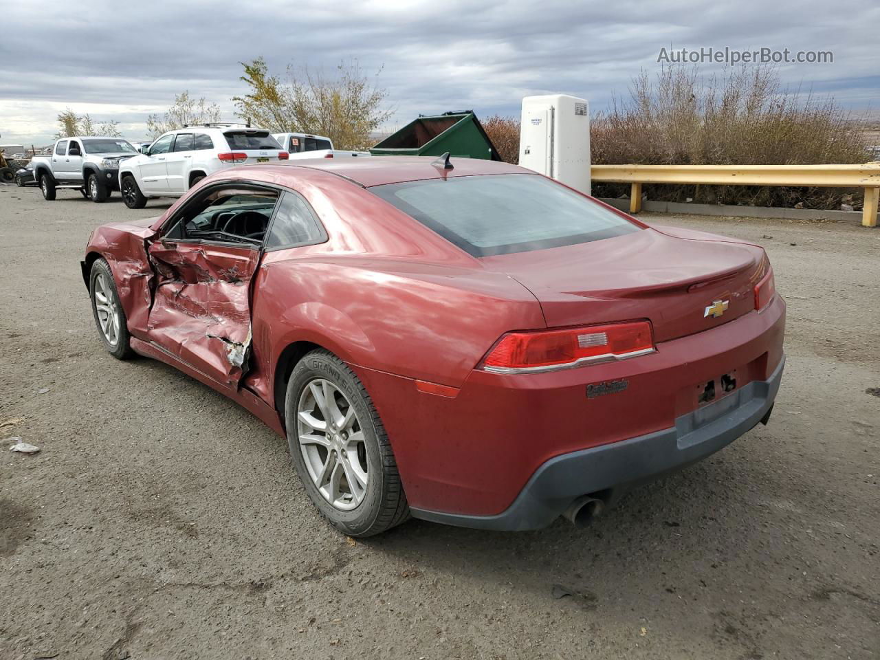 2015 Chevrolet Camaro Ls Burgundy vin: 2G1FB1E35F9305997