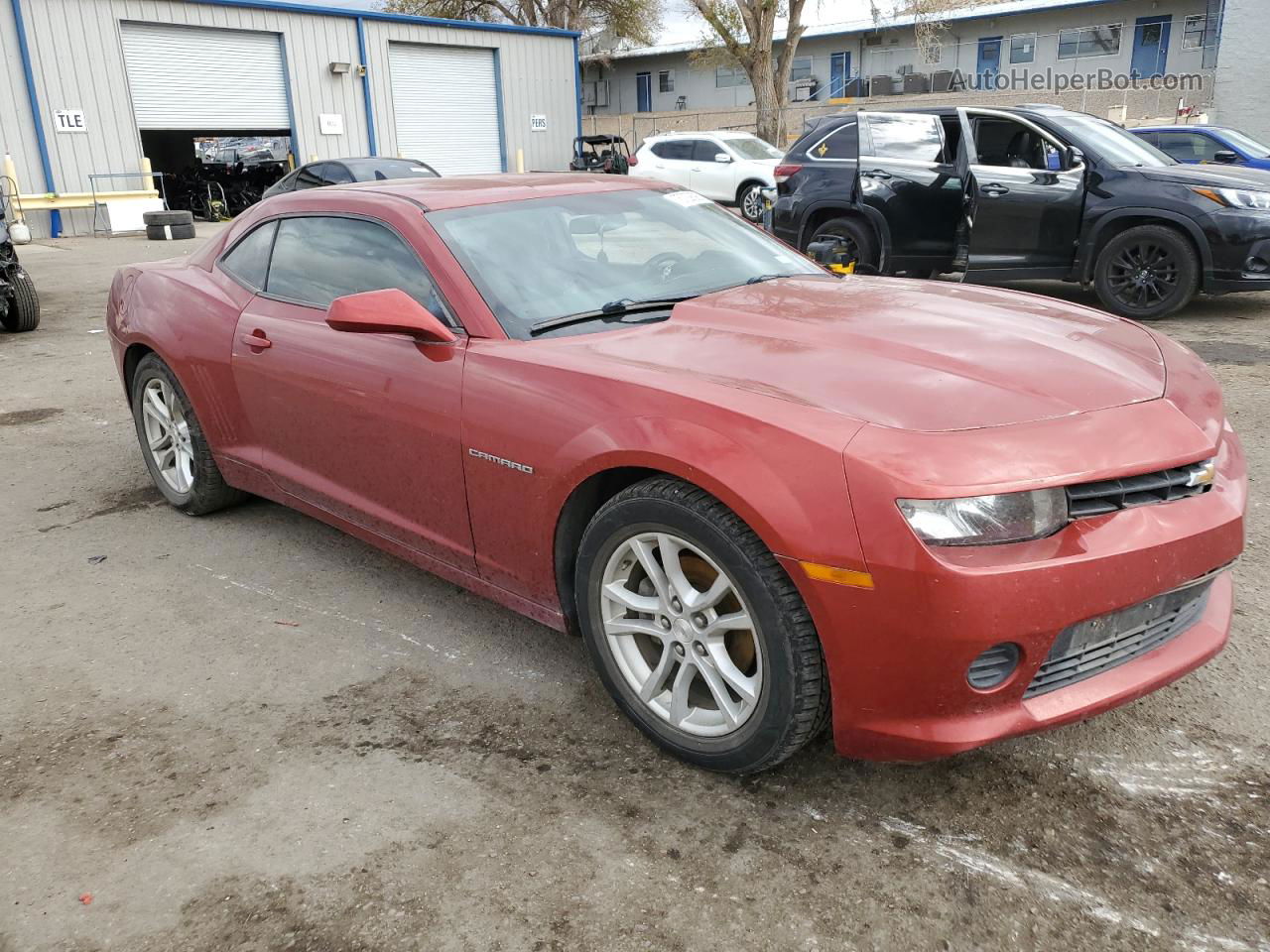 2015 Chevrolet Camaro Ls Burgundy vin: 2G1FB1E35F9305997