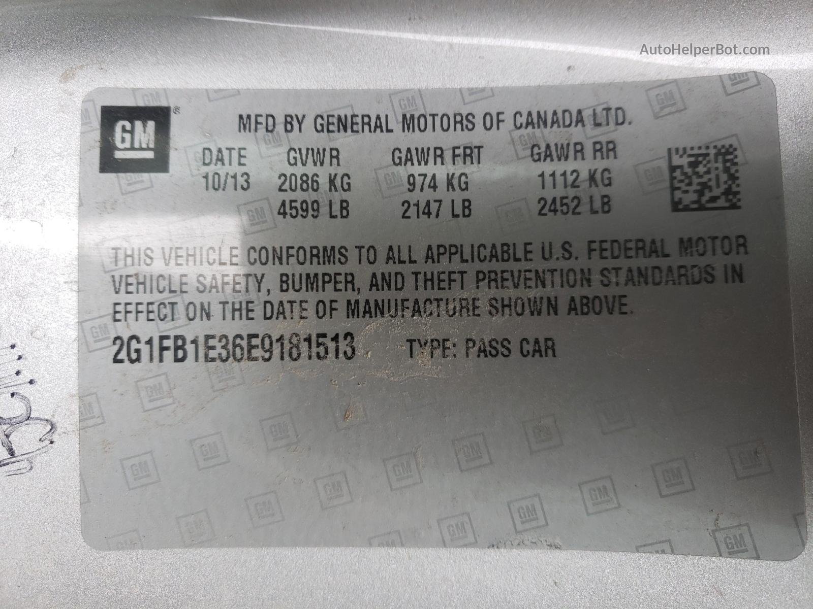 2014 Chevrolet Camaro Lt Silver vin: 2G1FB1E36E9181513