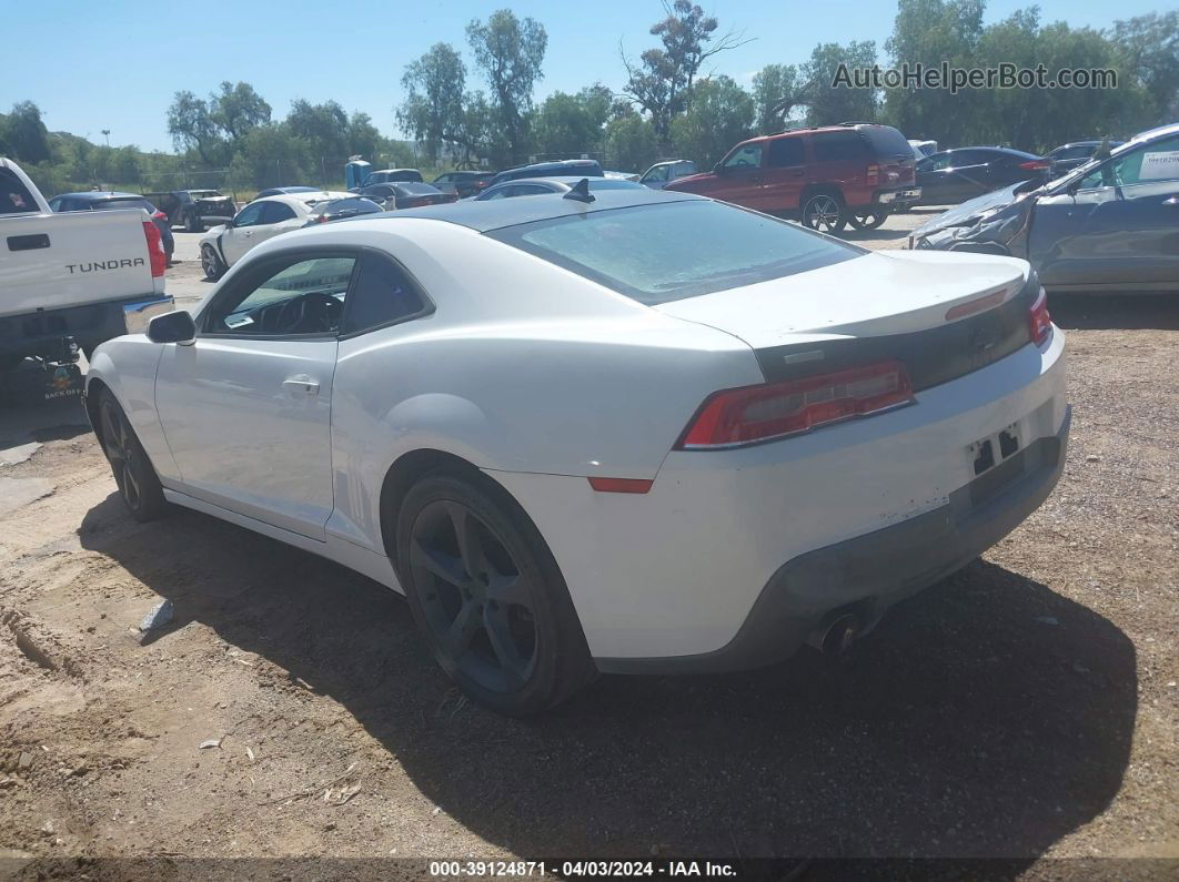 2014 Chevrolet Camaro 1lt White vin: 2G1FB1E36E9216163