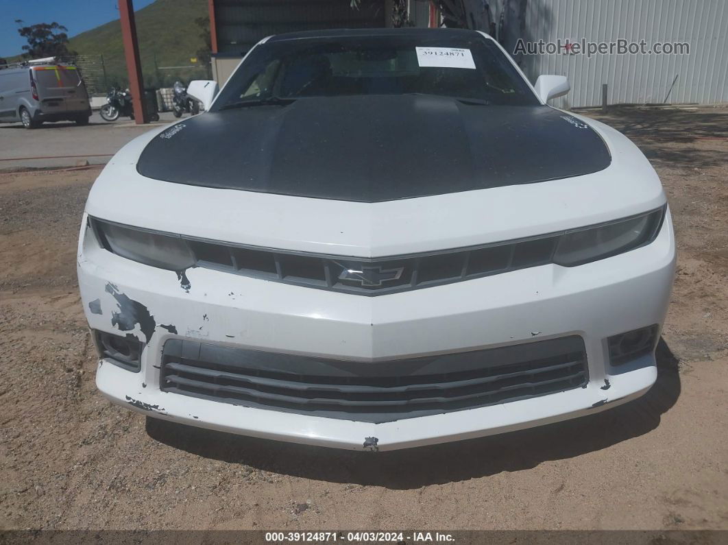 2014 Chevrolet Camaro 1lt White vin: 2G1FB1E36E9216163