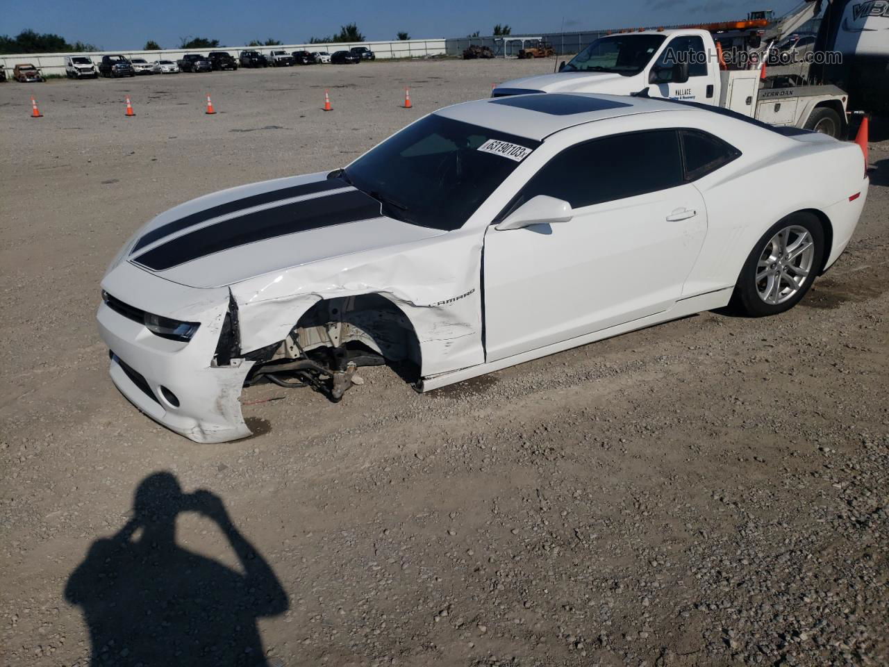 2014 Chevrolet Camaro Lt White vin: 2G1FB1E36E9241600