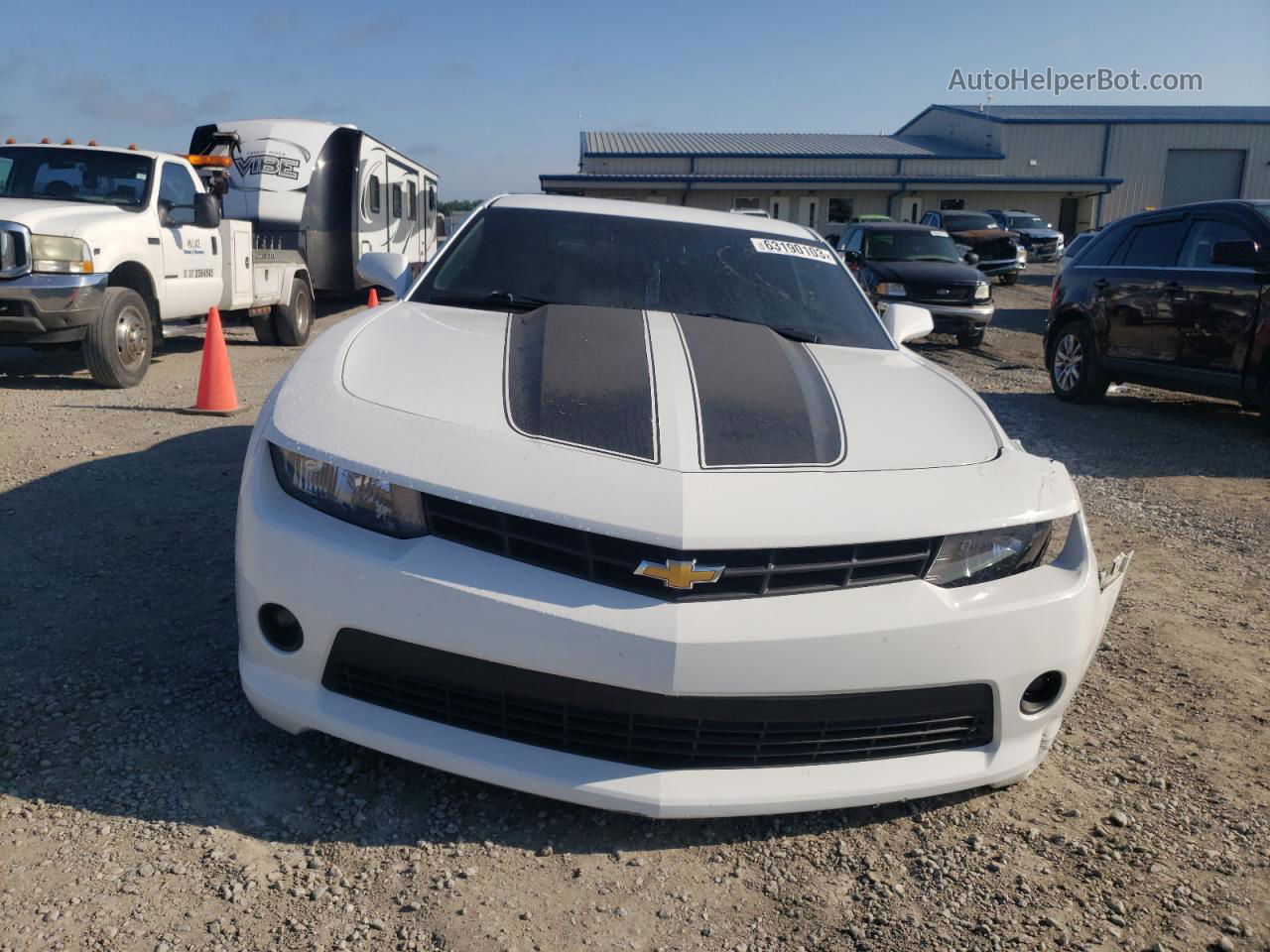 2014 Chevrolet Camaro Lt White vin: 2G1FB1E36E9241600