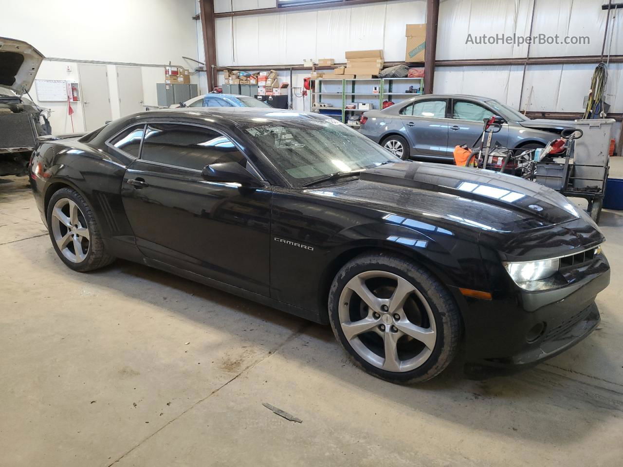 2014 Chevrolet Camaro Lt Black vin: 2G1FB1E36E9254489