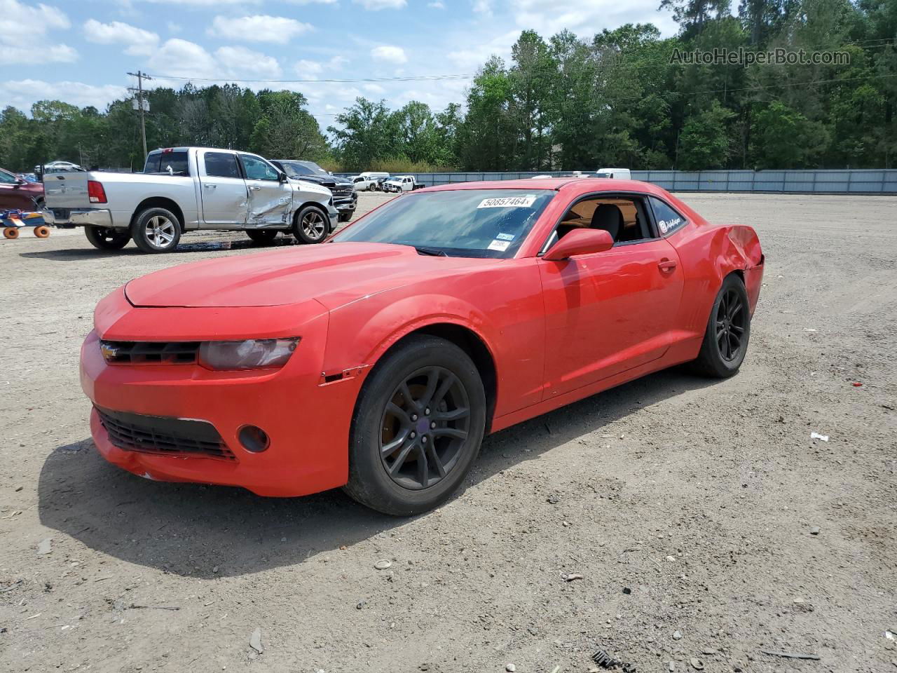 2014 Chevrolet Camaro Lt Red vin: 2G1FB1E36E9257411