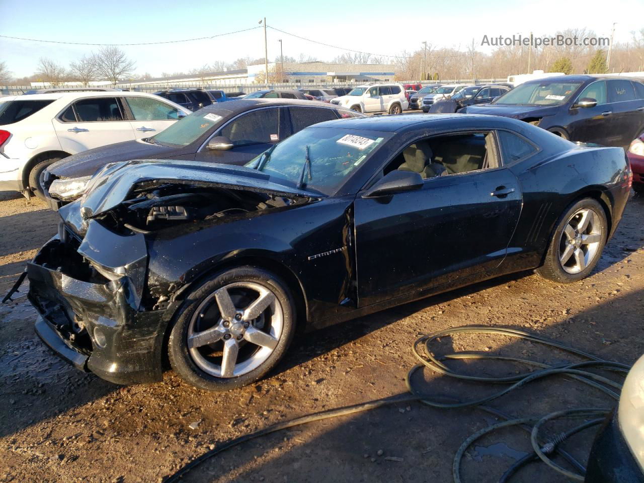 2014 Chevrolet Camaro Lt Black vin: 2G1FB1E36E9268022