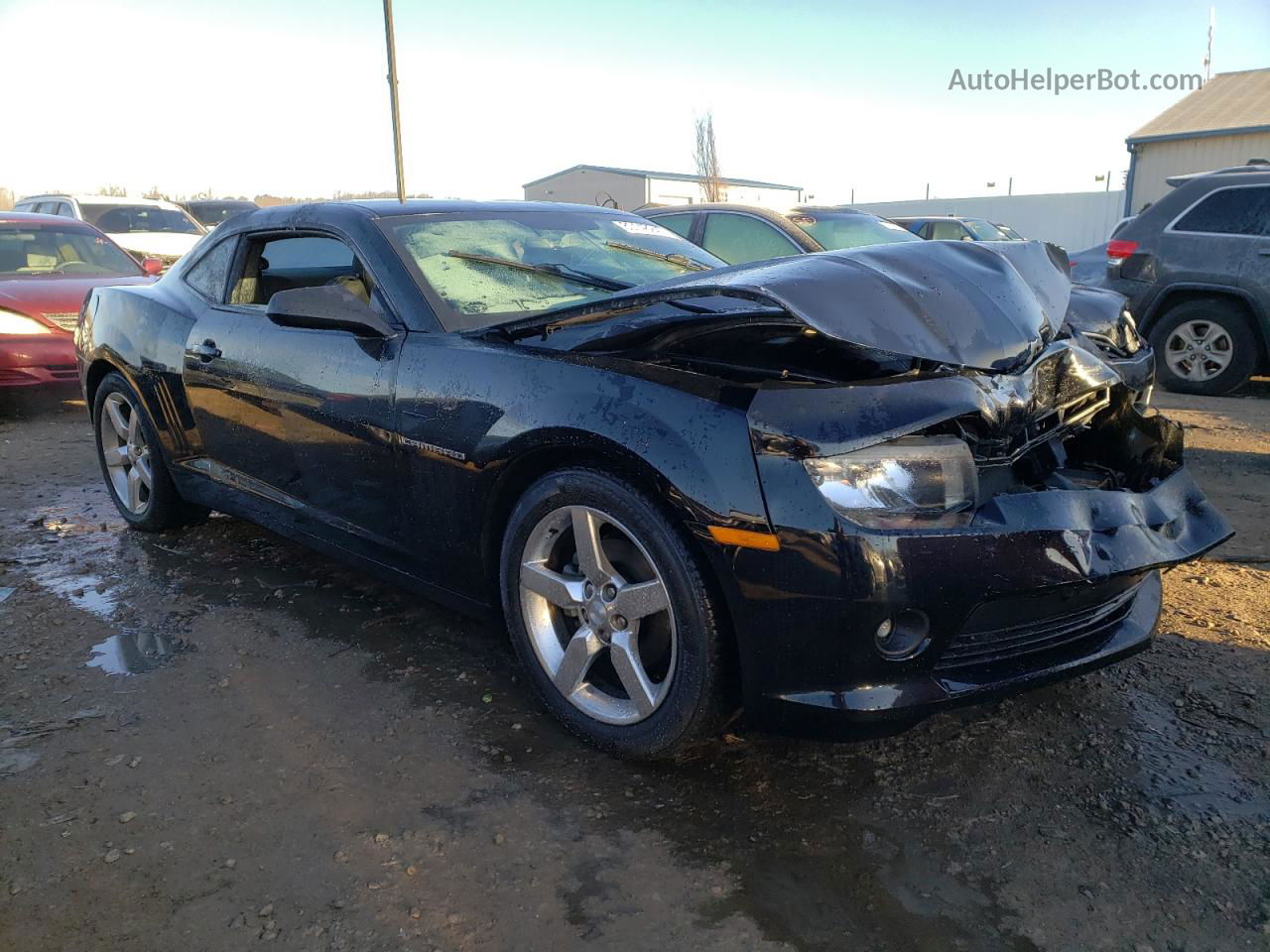 2014 Chevrolet Camaro Lt Black vin: 2G1FB1E36E9268022