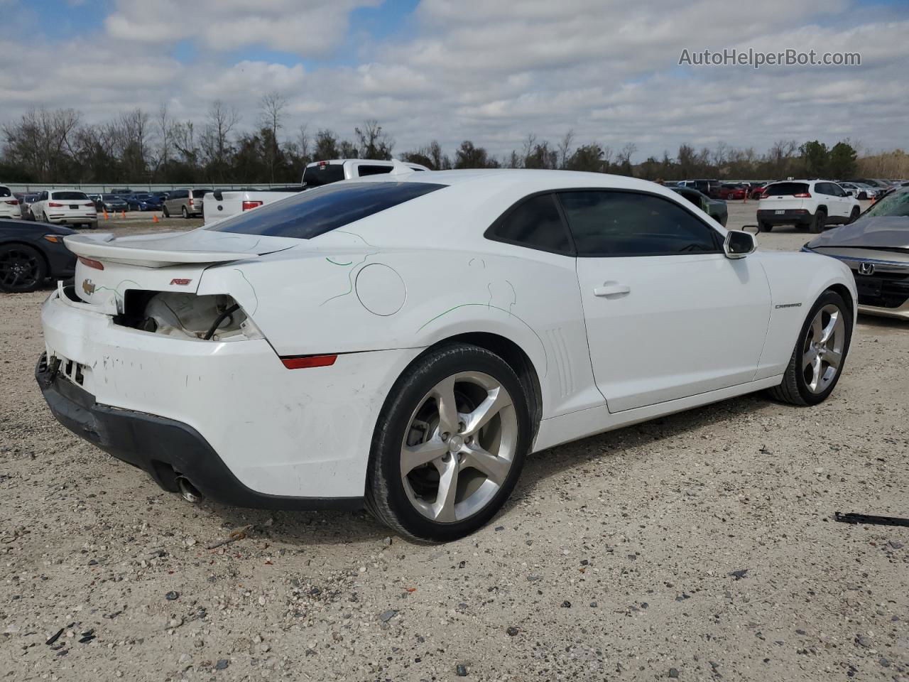 2014 Chevrolet Camaro Lt White vin: 2G1FB1E36E9307465