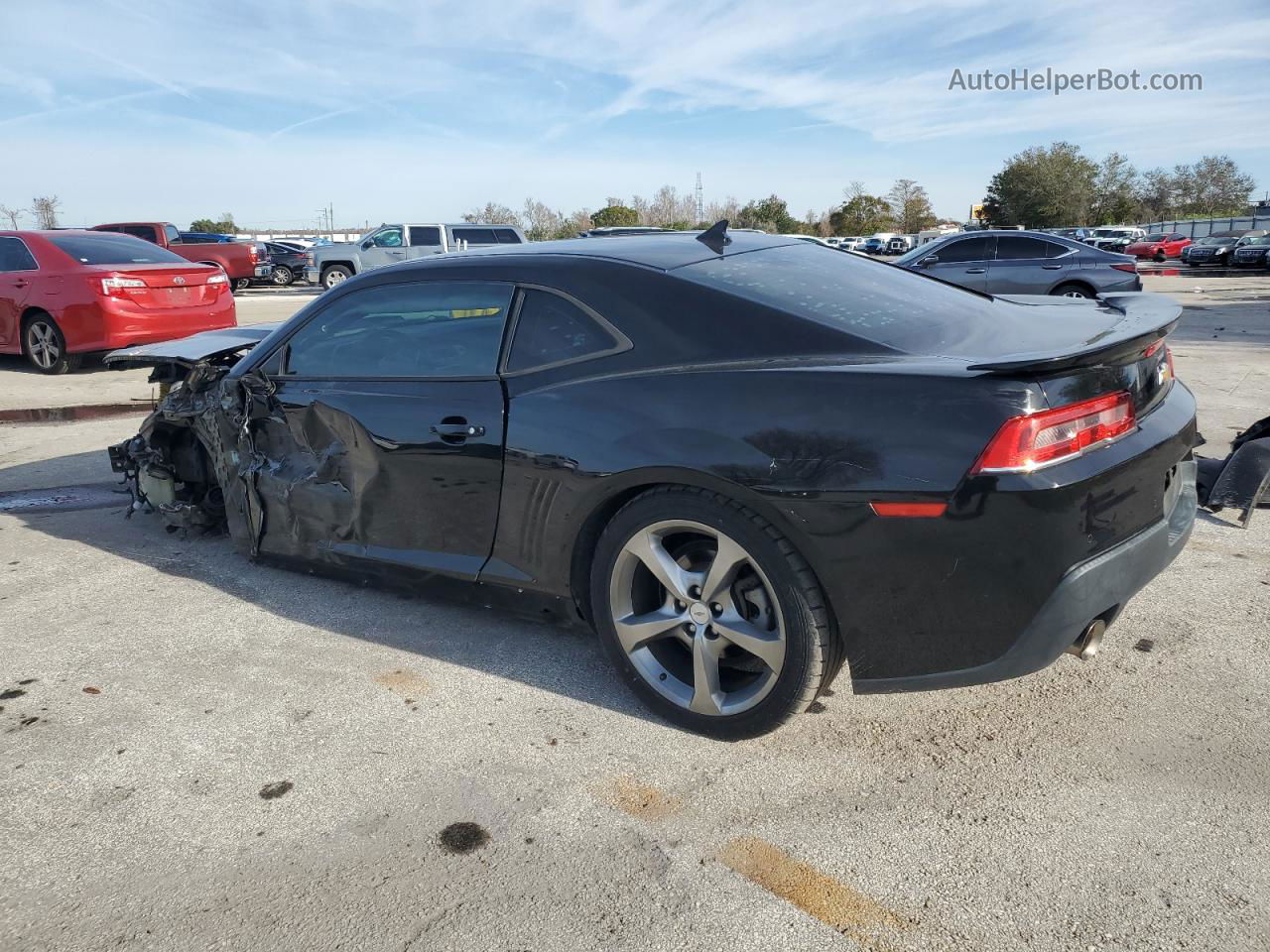 2014 Chevrolet Camaro Lt Black vin: 2G1FB1E36E9311791