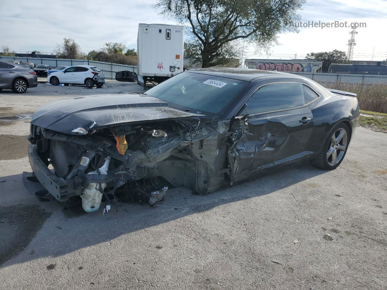 2014 Chevrolet Camaro Lt Black vin: 2G1FB1E36E9311791