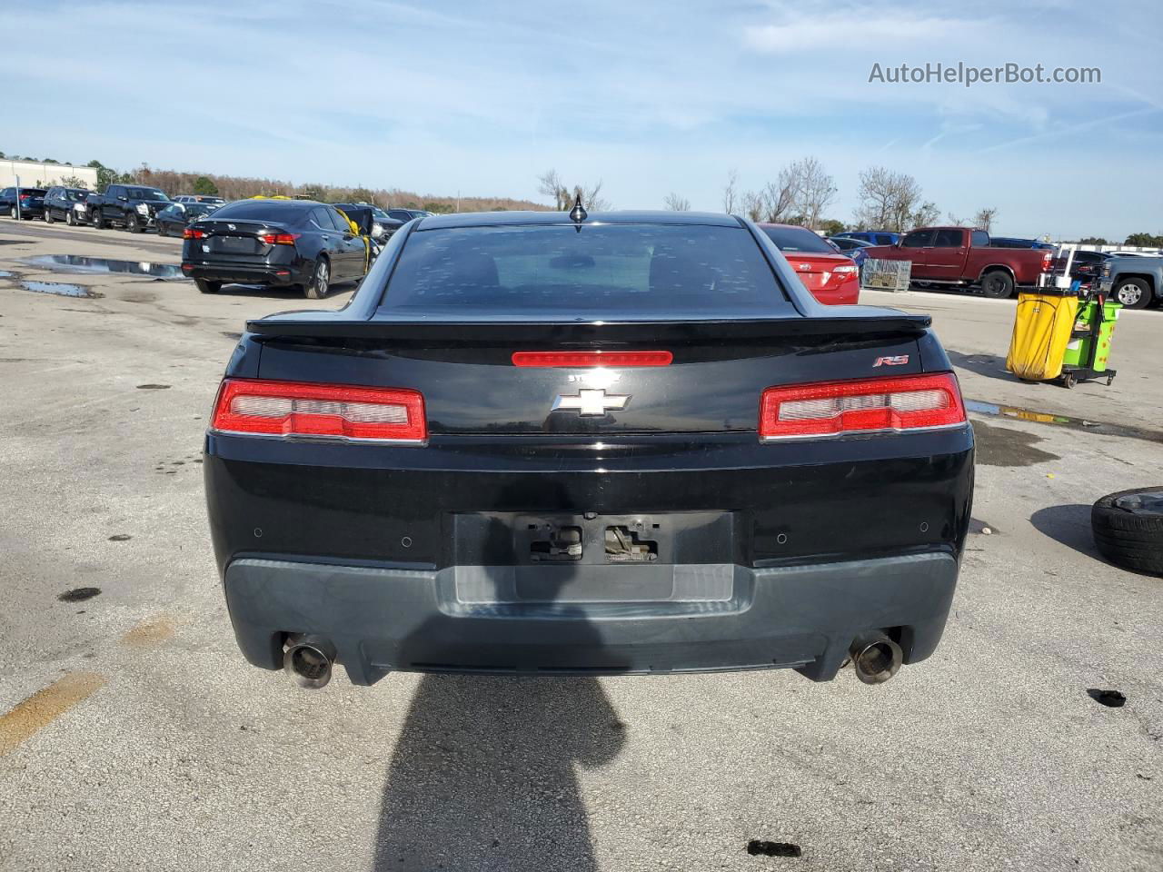 2014 Chevrolet Camaro Lt Black vin: 2G1FB1E36E9311791