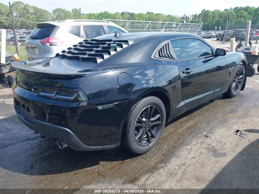 2014 Chevrolet Camaro 1lt Black vin: 2G1FB1E36E9316196