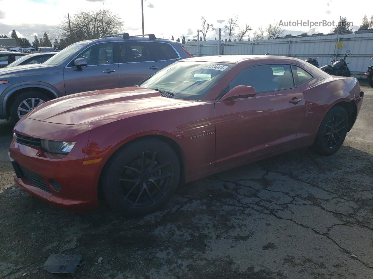 2015 Chevrolet Camaro Ls Red vin: 2G1FB1E36F9283038