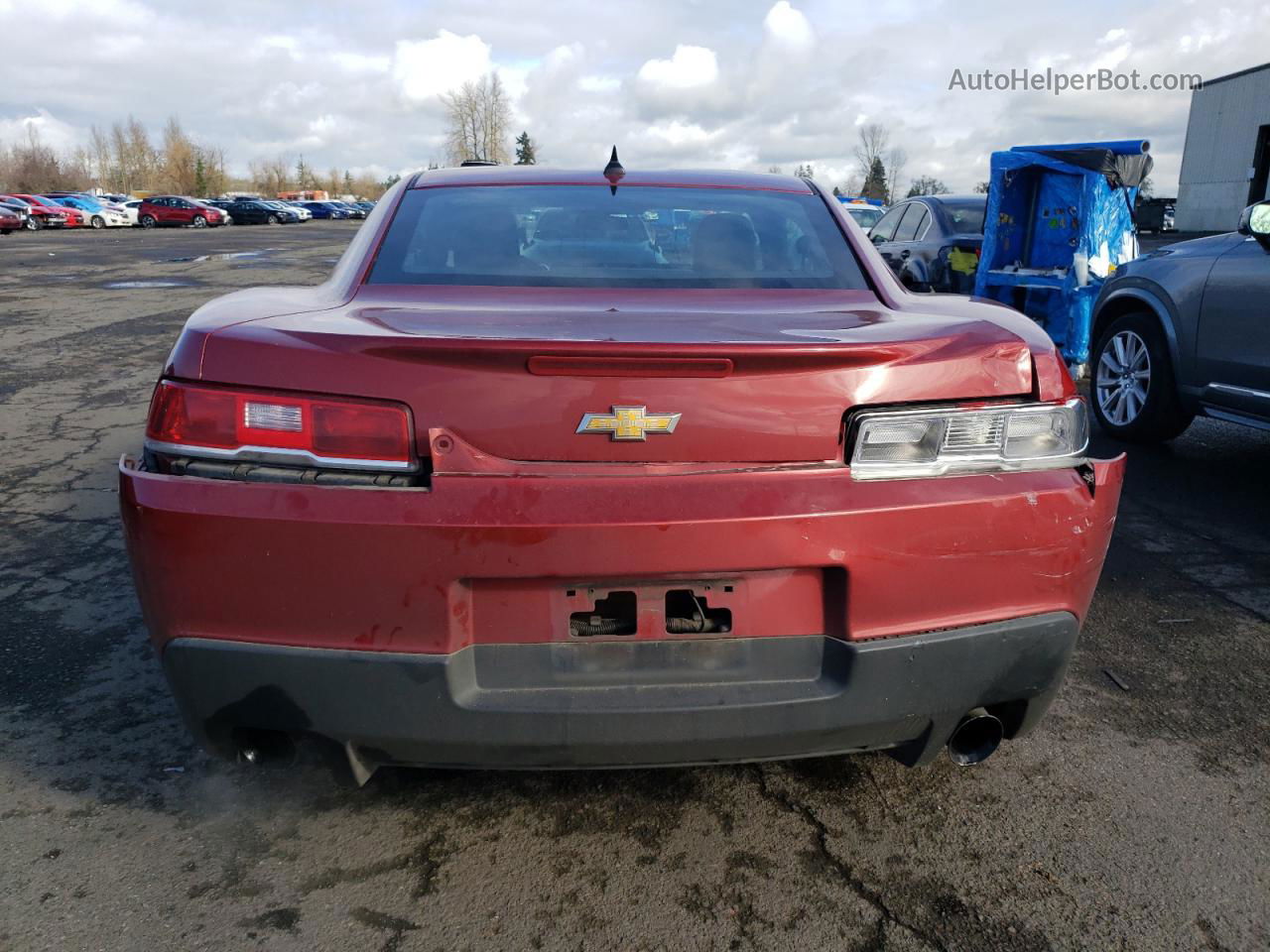 2015 Chevrolet Camaro Ls Red vin: 2G1FB1E36F9283038