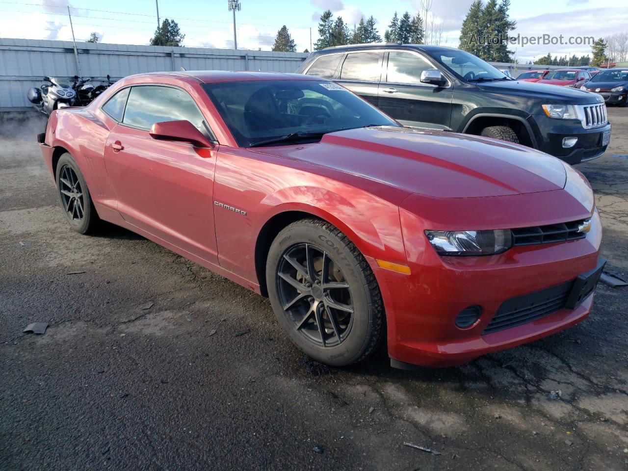 2015 Chevrolet Camaro Ls Red vin: 2G1FB1E36F9283038