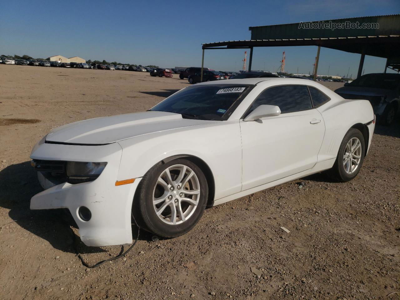 2014 Chevrolet Camaro Lt White vin: 2G1FB1E37E9140355