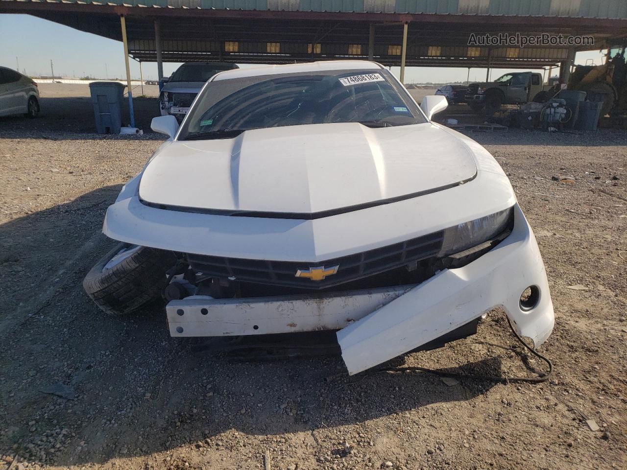 2014 Chevrolet Camaro Lt White vin: 2G1FB1E37E9140355