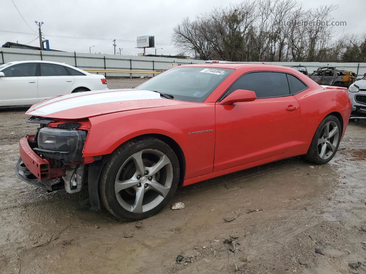 2014 Chevrolet Camaro Lt Red vin: 2G1FB1E37E9144406