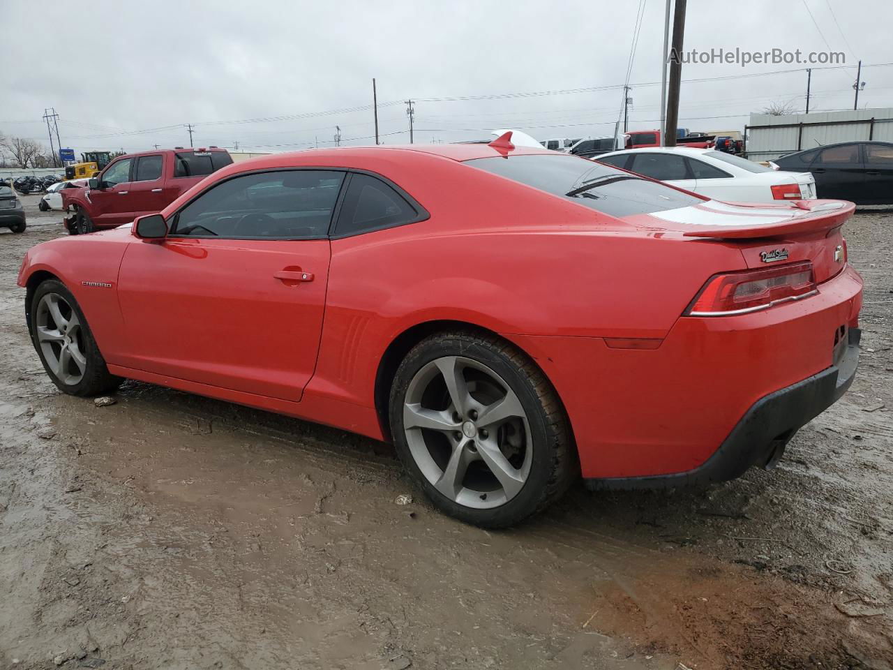 2014 Chevrolet Camaro Lt Red vin: 2G1FB1E37E9144406