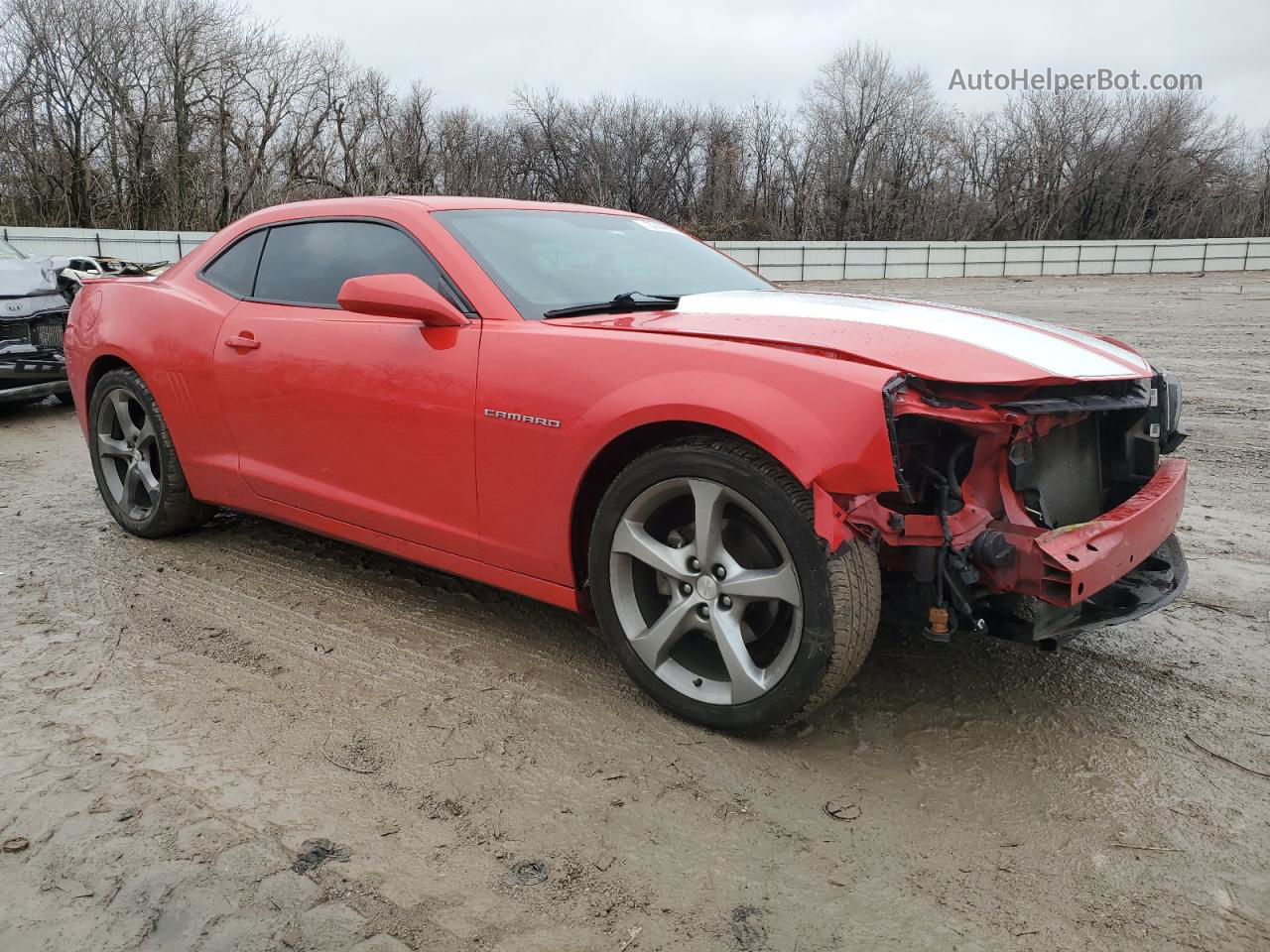 2014 Chevrolet Camaro Lt Red vin: 2G1FB1E37E9144406