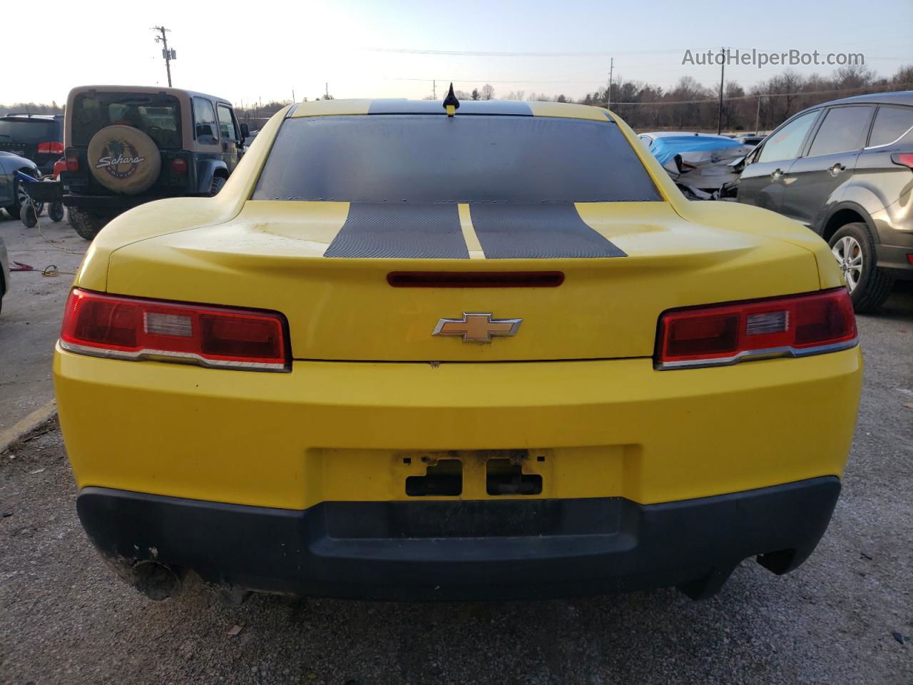 2014 Chevrolet Camaro Lt Yellow vin: 2G1FB1E37E9151100