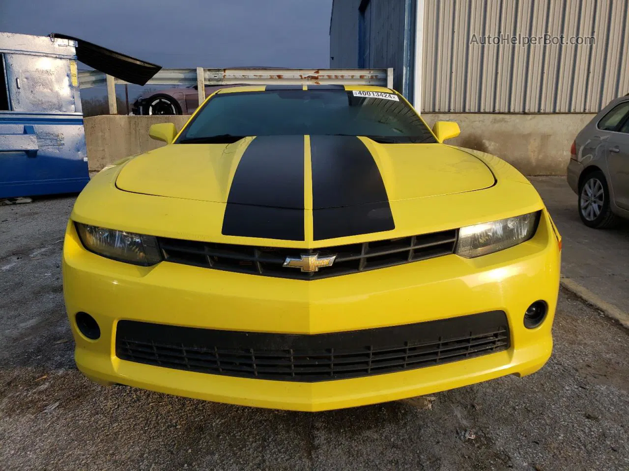 2014 Chevrolet Camaro Lt Желтый vin: 2G1FB1E37E9151100