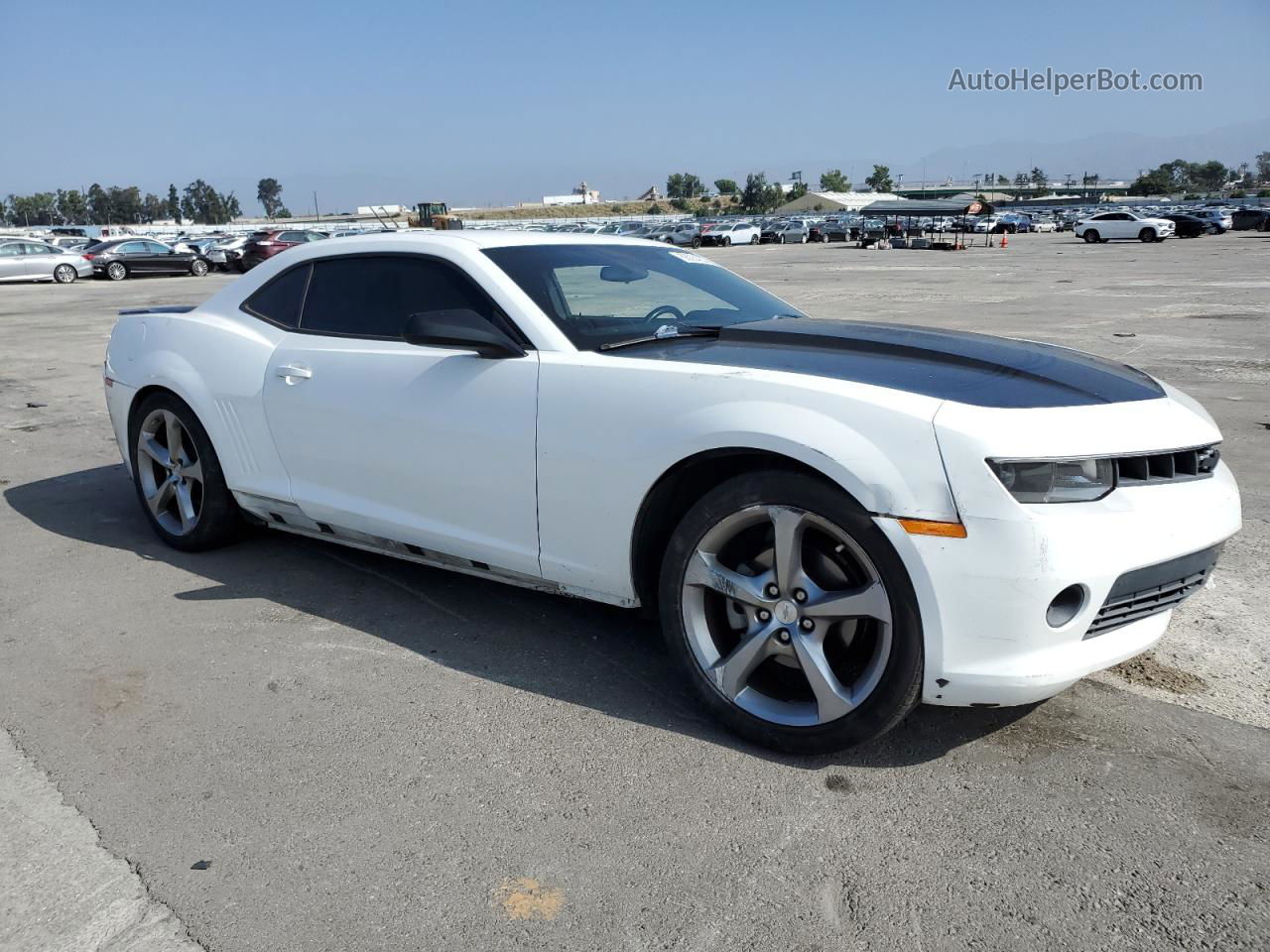 2014 Chevrolet Camaro Lt White vin: 2G1FB1E37E9186588