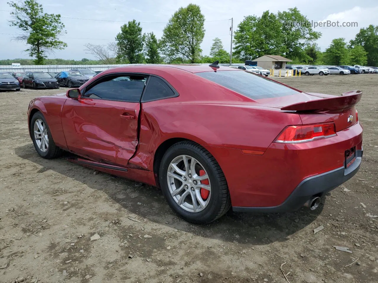 2014 Chevrolet Camaro Lt Red vin: 2G1FB1E37E9188311