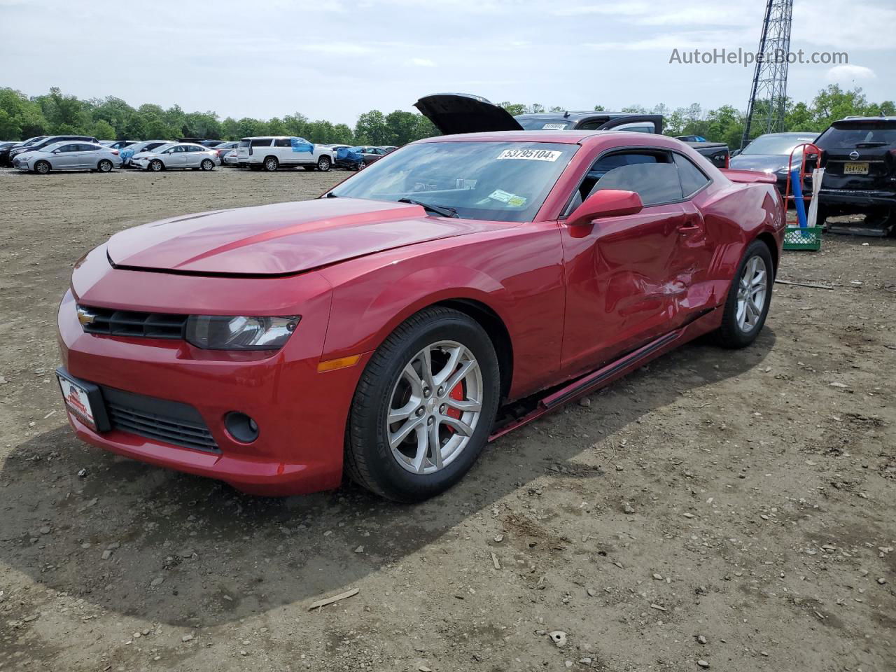 2014 Chevrolet Camaro Lt Red vin: 2G1FB1E37E9188311