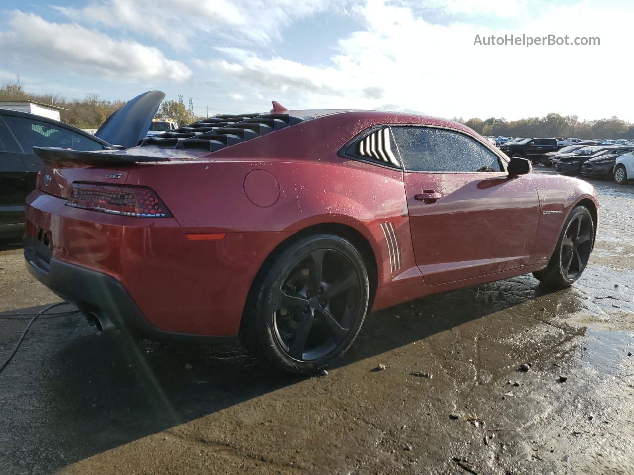 2014 Chevrolet Camaro Lt Red vin: 2G1FB1E37E9261404