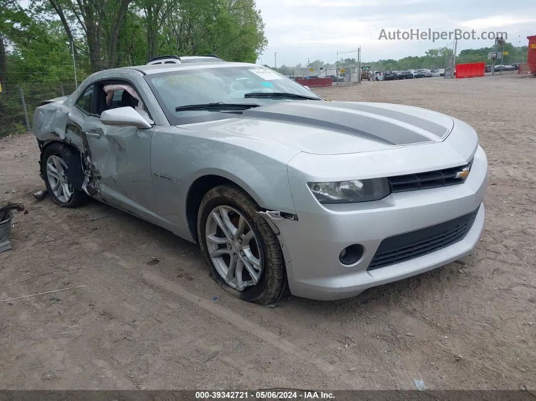 2014 Chevrolet Camaro 1lt Silver vin: 2G1FB1E37E9311072