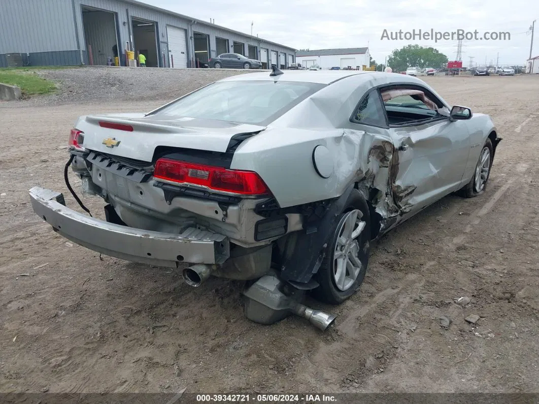 2014 Chevrolet Camaro 1lt Silver vin: 2G1FB1E37E9311072