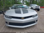 2014 Chevrolet Camaro 1lt Silver vin: 2G1FB1E37E9311072