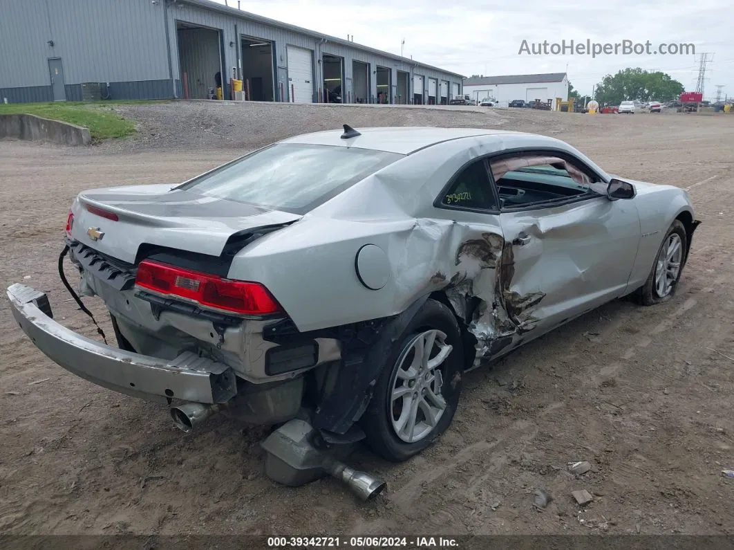 2014 Chevrolet Camaro 1lt Silver vin: 2G1FB1E37E9311072