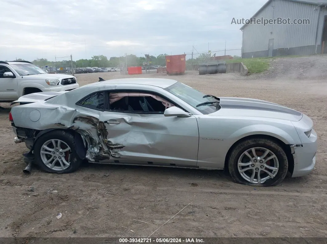 2014 Chevrolet Camaro 1lt Silver vin: 2G1FB1E37E9311072