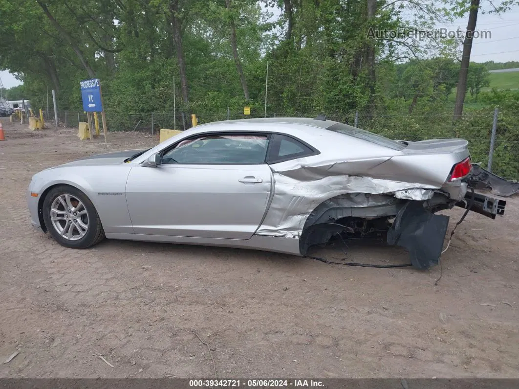 2014 Chevrolet Camaro 1lt Silver vin: 2G1FB1E37E9311072